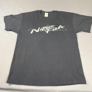 NHRA Full Throttle Nitro Fish Y2K Skull Drag Racing Men's Size Large